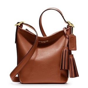 COACH Legacy Leather Mini Duffle Crossbody Brass/Cognac 19901 Authentic Vintage